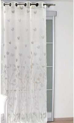 Voilage tulipe blanc 140x240 Voilage tulipe blanc 140x240