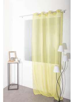 Voilage Classique Simple 140 x 260 cm à Oeillets Tissu Voilage Classique Simple 140