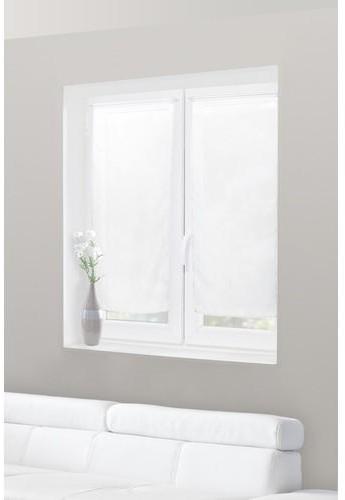 Paire de Voilage Vitrage 45 x 90 cm Rayures Horizo