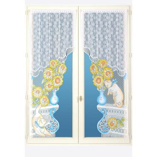Paire de rideaux trompe loeil