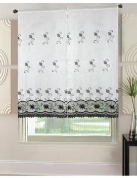 Petits vitrages droits en Macramé