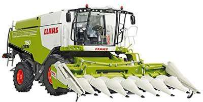 Moissonneuse-batteuse Claas Laxion 760 avec bec à