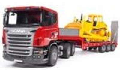 Camion Scania R-Serie avec Bulldozer Caterpillar -