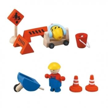 Grue de Chantier PlanToys - Jouet en Bois