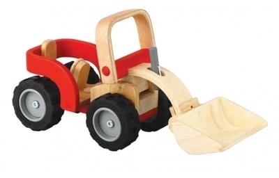 Camion Bulldozer Pelleteuse PlanToys - Jouet en Bo