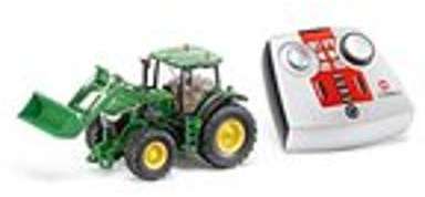 Tracteur John Deere 7R avec chargeur frontal et té