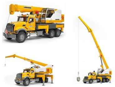 Camion Mack avec Grue - Bruder 02818