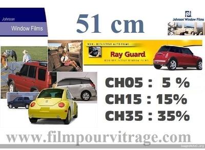 Film solaire teinté référence RAY GUARD en 51 cm (