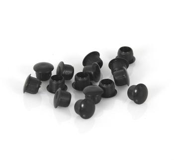 Cache vis noir 10mm - Lot de 10 Cache vis noir 10mm - Lot