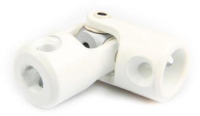 Cardan sortie ronde 12mm acier laqué blanc