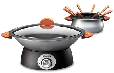 LAGRANGE - wok et fondue 900w 8 personnes - classi