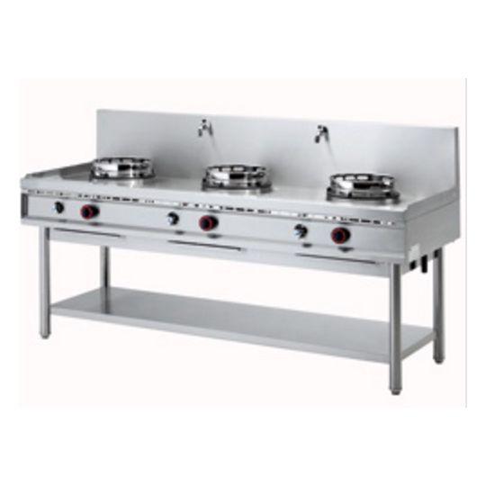 Wok gaz série 700 - 3 feux sur meuble DIAMOND