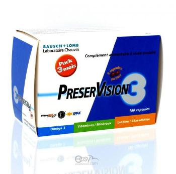 Bausch & lomb preservision 3 - 180 capsules