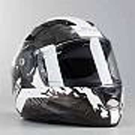 Casque Intégral Ls2 Ff320 Stream Evo Hype Blanc Noir Et Titanium