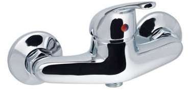 Mitigeur de douche murale robinet en laiton chrome avec cartouche céramique