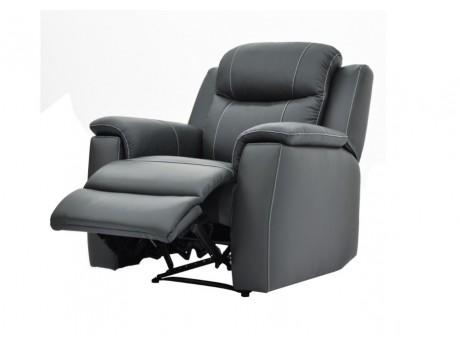 Fauteuil Relax Evasion En Cuir Blanc Ivoire