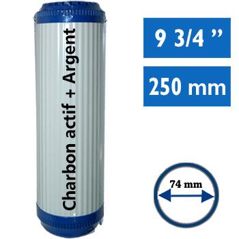 2 fittinge 10/" conteneurs Blanc 1 litres de charbon actif granulés