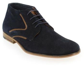 de bleu en cuir velours bottines q8ZET