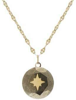 Collier étoile et pyrite (doré)