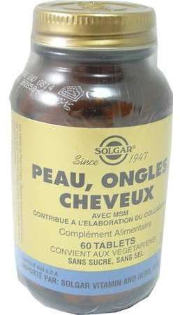 Solgar C Peau Ongles Cheveux 120 Tablets