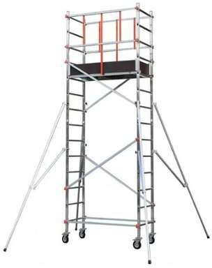 Sideris - Echafaudage roulant en Aluminium Haut. t