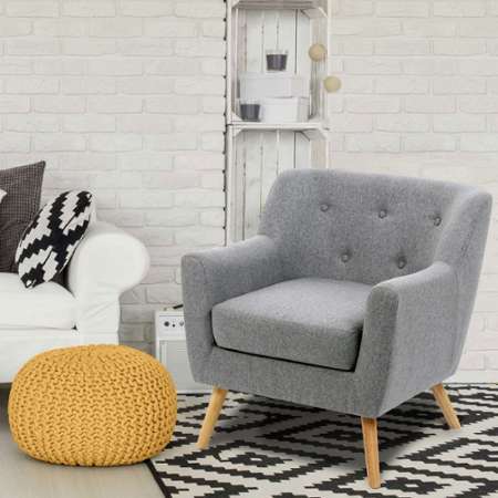 Fauteuil Scandinave En Tissu