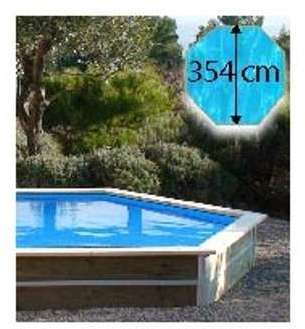 piscine bois waterclip cebu 354 x 111 cm hors sol