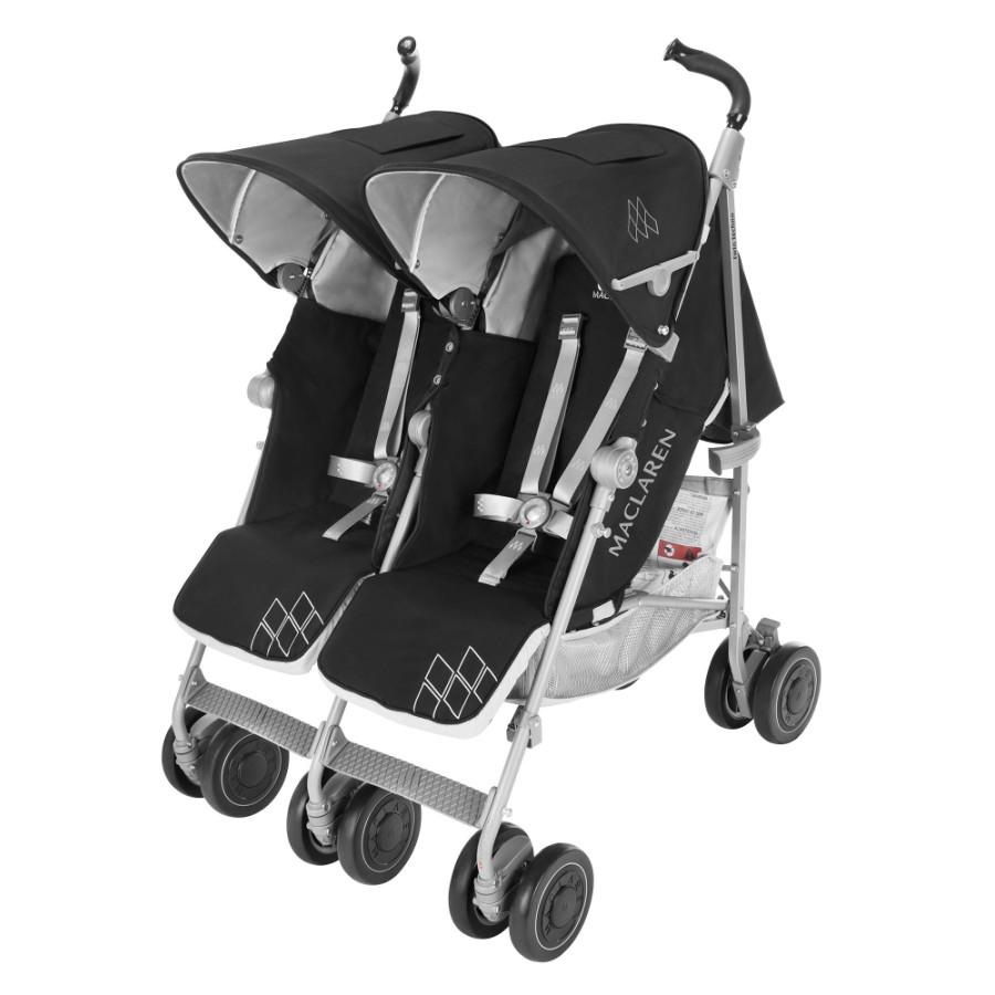 MACLAREN Poussette double Twin Techno noir