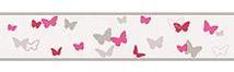 Frise chambre d´enfant Sweet Btterfly