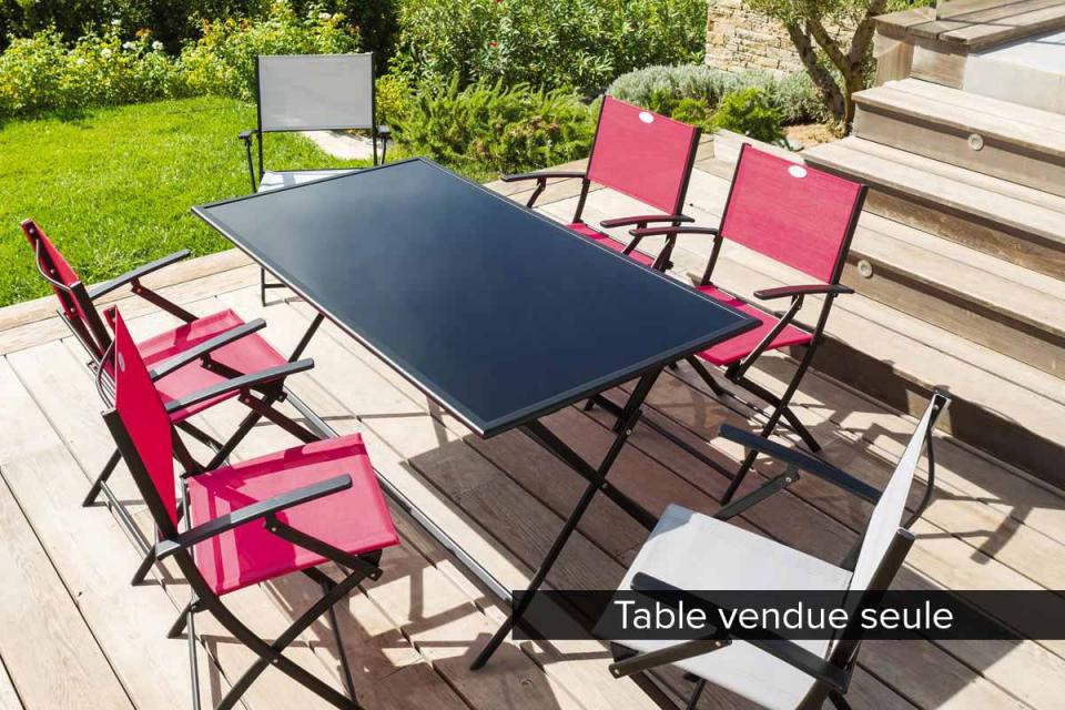 table pliante rectangulaire flexia 6 places